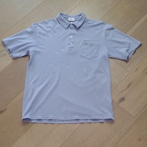 johnnie-O Polo Shirt Men's sz M Lilac Short Sleeve Golf/Casual Polo Shirt